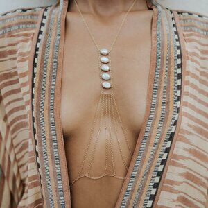 Be Goldish Milky /Smoky Quartz (Semi Precious) Heart Chakra Gold Plated Bo…